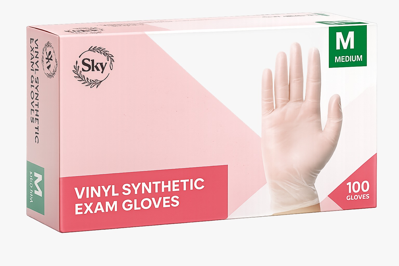 SKY SKY Vinyl Synthetic Exam Gloves 5mil